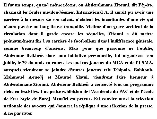 29.4.2011 jubilé Zitouni Abderahmane 