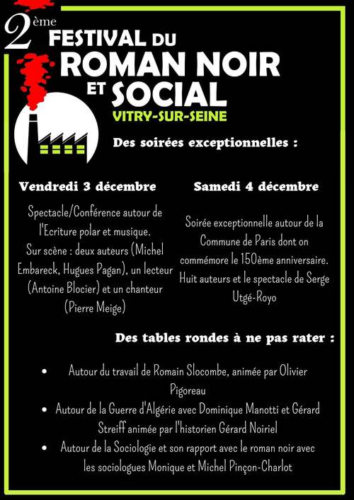 Festival du roman noir et social Vitry-sur-Seine
