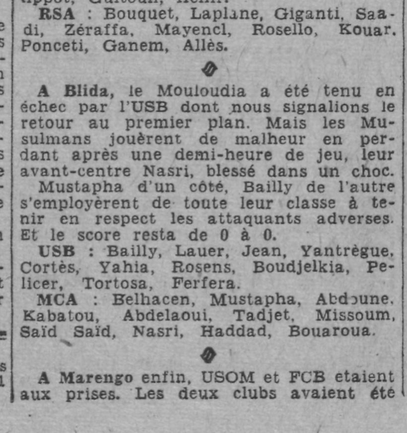 D 15.10.1944 Blida USB-MCA 0-0