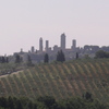 Les tours de San Gimignano dans la Toscane vallonée