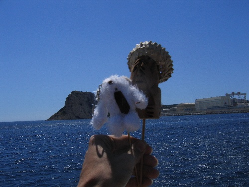 Arthur et Koh-Lanta dans les Calanques.