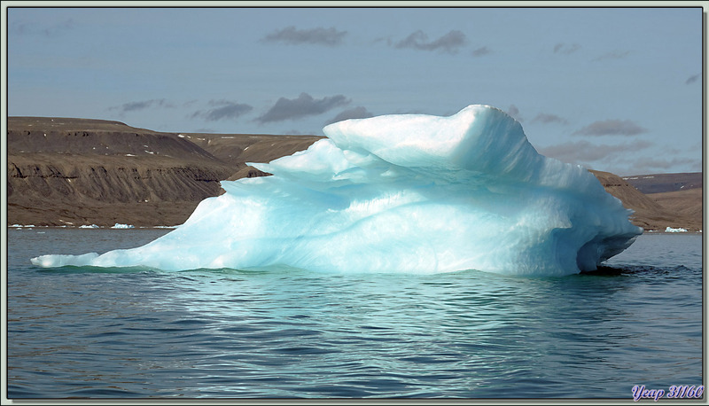 Retour vers l'Austral en passant à côté de très beaux "glaçons" -  Croker Bay - Devon Island - Nunavut - Canada
