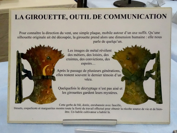 Une superbe exposition de girouettes a eu lieu à Aignay le Duc