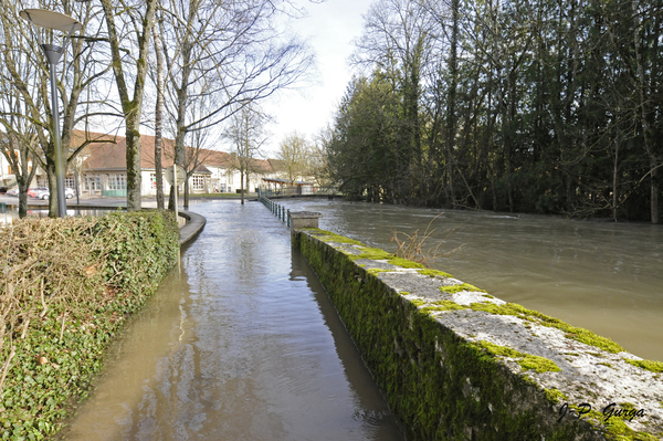 Jean-Pierre Gurga a photographié les inondations de janvier 2018, à Châtillon sur Seine et dans le Châtillonnais