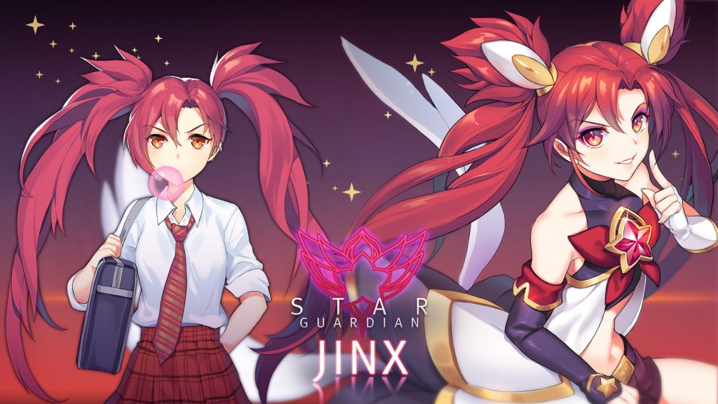 Star Guardian Jinx by dakun87 HD Wallpaper Background Fan Art Artwork League of Legends lol