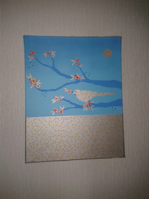 Mes collages avec papier Washi rapporté du Japon