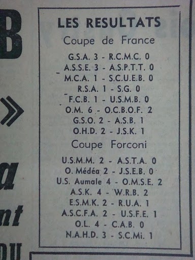 3.10.1954 Coupe de France MCA-SCUEB 1-0
