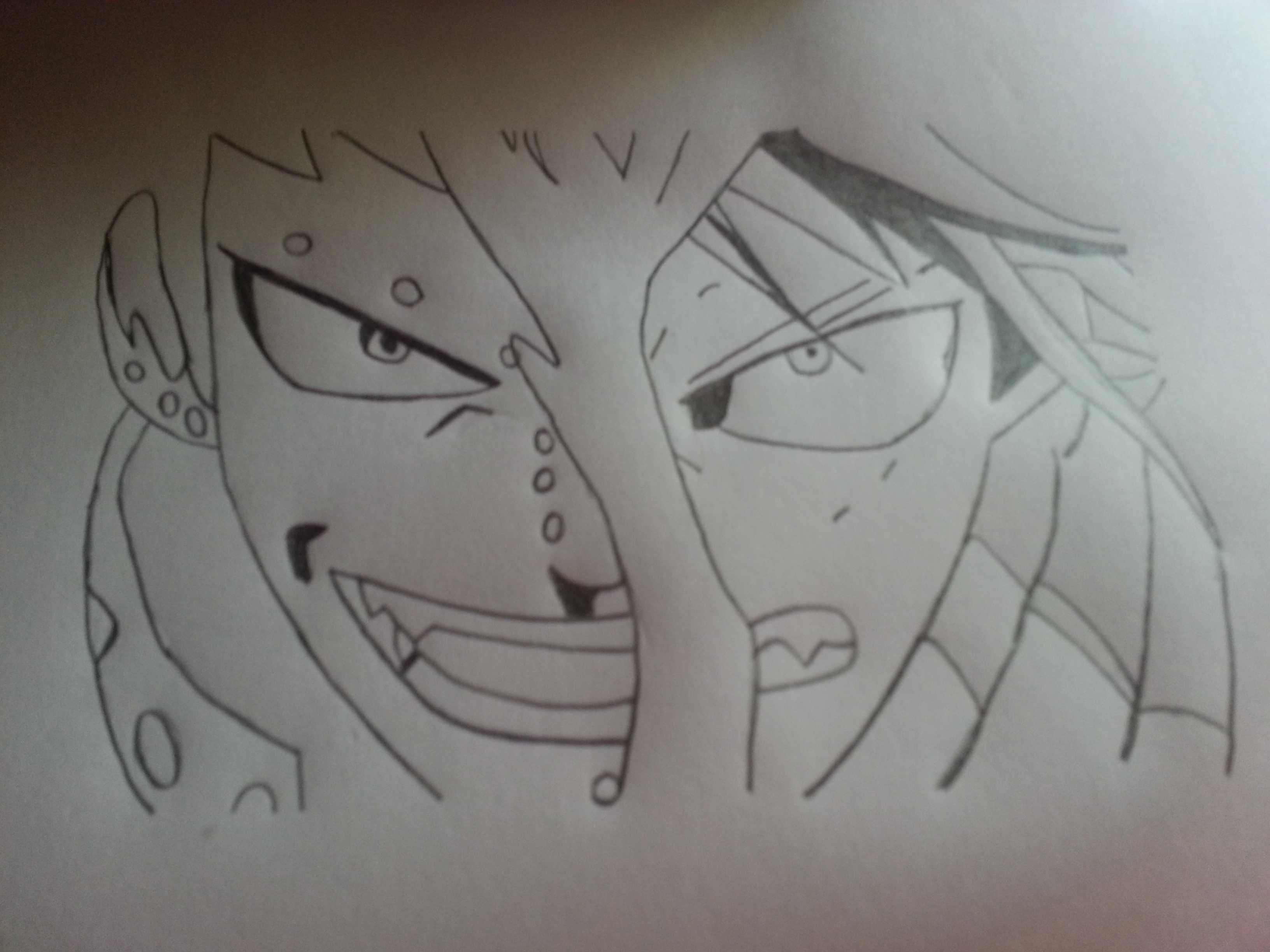 Mes dessins fairy tail :erza, juvia et réby