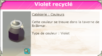 Violet recyclé