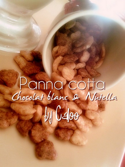 Panna cotta Nutella & chocolat blanc - Mes recettes au quotidien