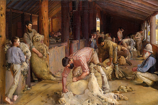 Tom Roberts - Shearing of the Rams | Essentials Magazine Australia