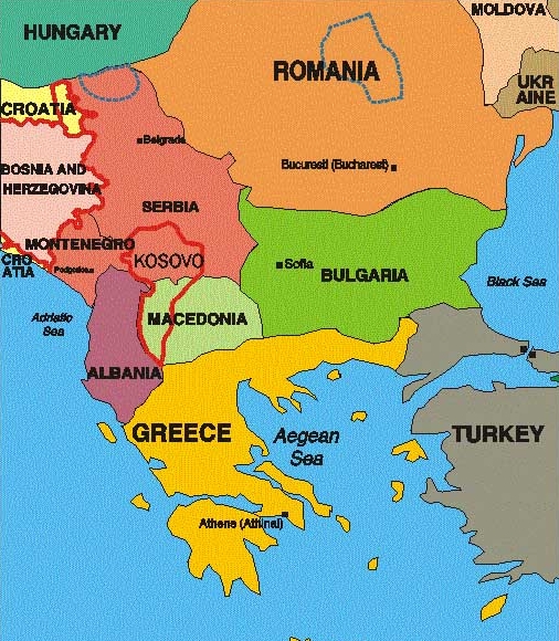 Quels Sont Les 13 Pays Des Balkans Les Balkans Carte Géographique | tonaartsenfotografie