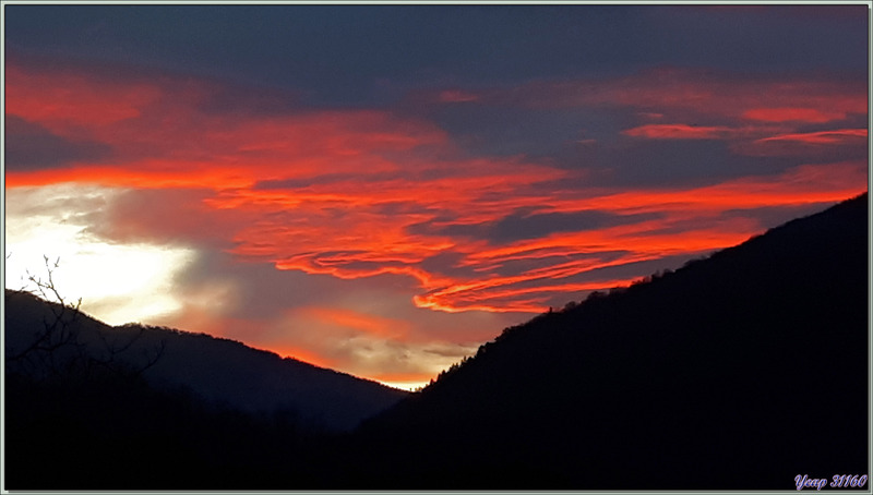 14/02/2023 : un coucher de soleil de la couleur symbole de l'amour : rouge ! - Milhas - 31