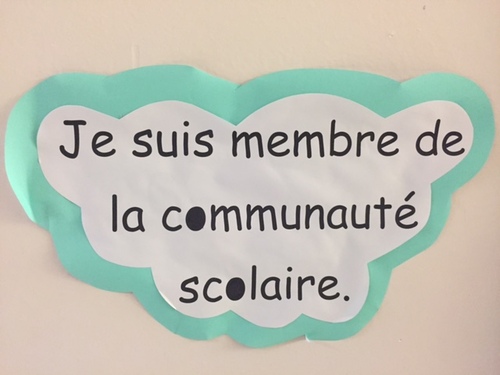 Quelques règles de vie affichées dans nos couloirs