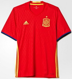 Nouveau Maillot de foot Espagne Euro 2016 Domicile