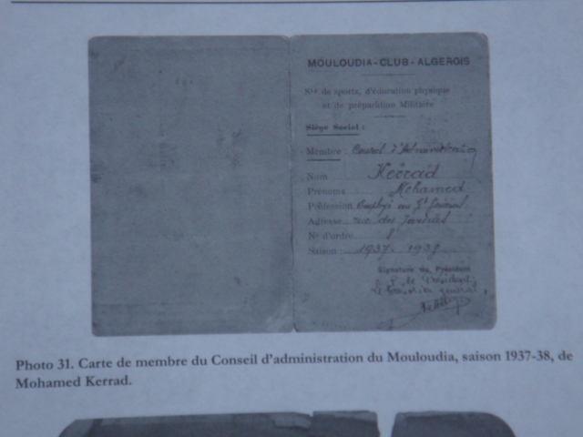 kerrad mohamed le secrétaire générale du mca, le maître de djazouli