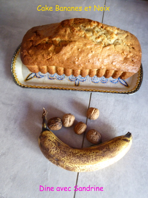 Un Cake aux Bananes et Noix