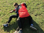 Séance de rugby par temps glacial.