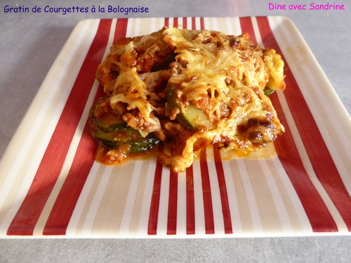 Un Gratin de Courgettes à la Bolognaise