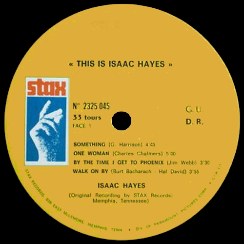Special Disc Jockey : Album " This Is...Isaac Hayes Vol 1 " Stax Records 2325 045 [ FR ]
