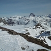 Du sommet de las Arroyeras, pico de Anayet et Midi d'Ossau