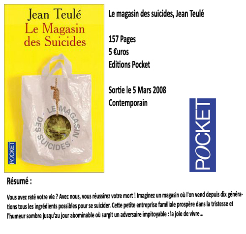 Le magasin des suicides, Jean Teulé