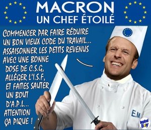 Macron et son ruissellement par le bas vers les riches ... 