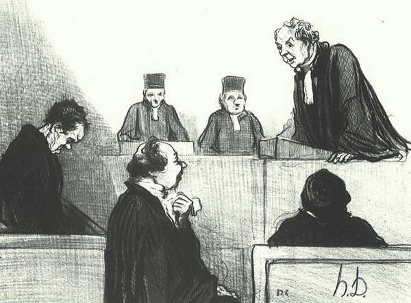 Honoré Daumier, Les Gens de Justice : caricatures. 3/4