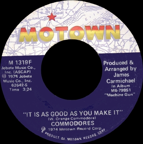 Commodores : Album " Machine Gun " Motown Records M6-798S1 [ US ]