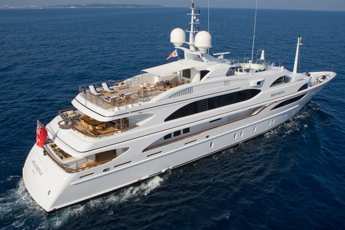 Le yacht Meamina.