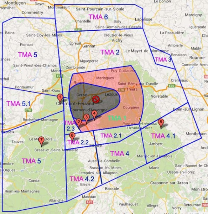 Carte TMA