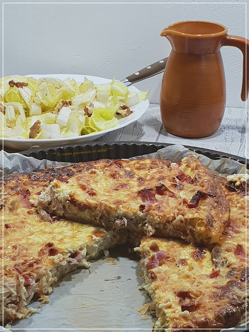 QUICHE AU POULET ROTI