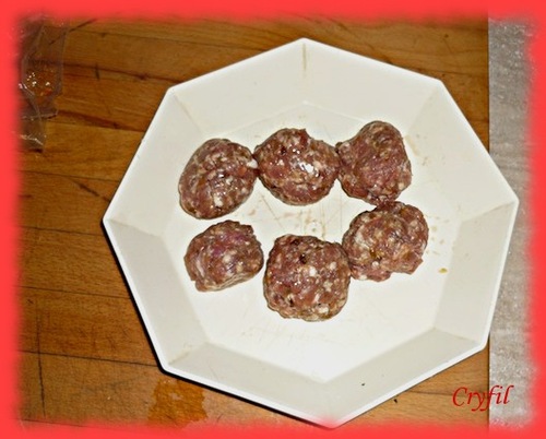 Boulettes aux haricots blancs et tomates