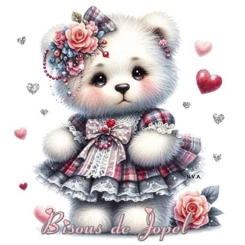 Saint Valentin amour d'oursonne