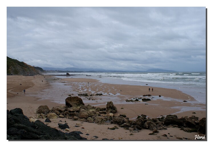 La plage d'Ilbarritz.