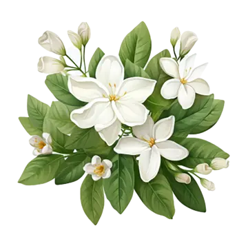 Fleur De Jasmin Sur Fond De Verdure Copie PNG , 3d, Clipart, Jasmin Image  PNG pour le téléchargement libre
