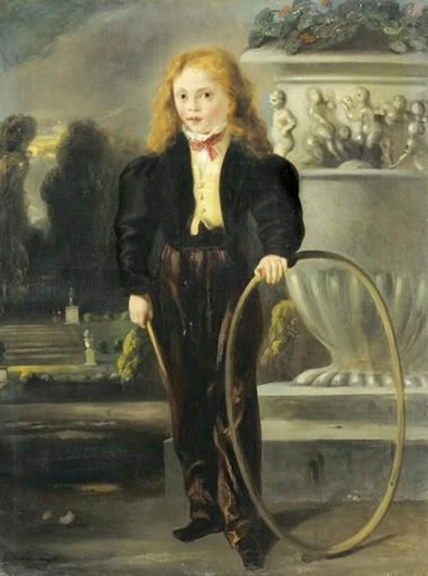 Alexandre Dumas fils enfant (huile sur toile de Louis Boulanger, vers 1830. Sources : Wikipedia et Artnet).