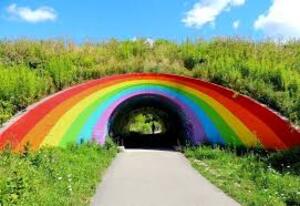 rainbow tunnel rainbow