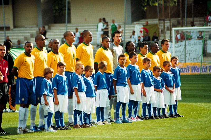 le Mercredi 22 août 2007  au stade de la Mosson, Montpellier Brésil - Algérie 2-0