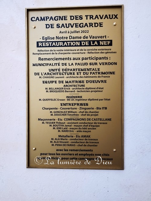 La Palud-sur-Verdon, l'église Notre-Dame de Vauvert