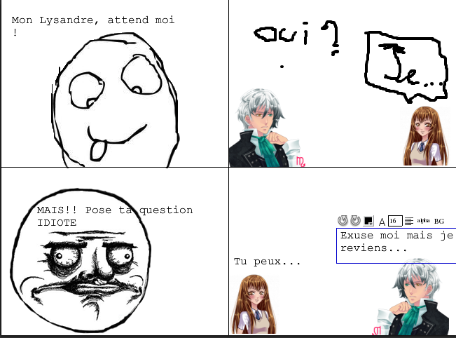 ... Lysandre de faire un chant d'amour sur elle et lui mais c'est raté ... Lysandre de faire un chant d'amour sur elle et lui mais c'est raté