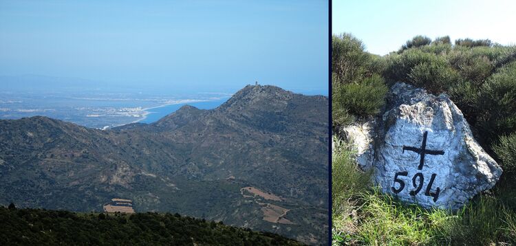 * BANYULS-SUR-MER les cols de la crête frontalière