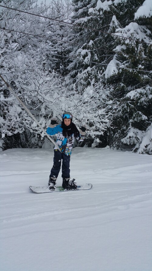 les riders en snowboard