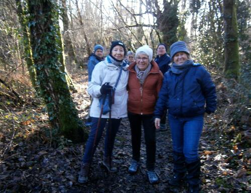 Rando à Nostang le 15 01 2024 . 6,5 km compliqués avec beaucoup de gadoue !!!!!