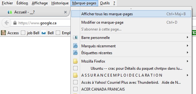 exporter les marques pages RESOLU - Geckozone