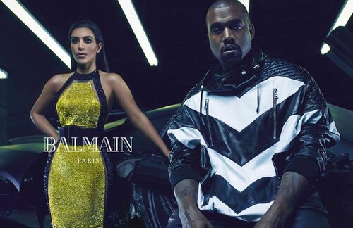 Kim Kardashian et Kanye West : Balmain frappe fort