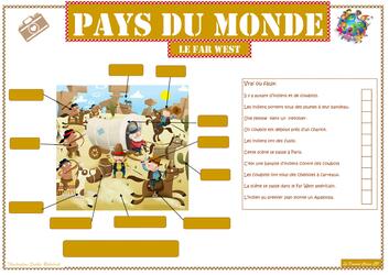 Pays du monde, jeu de lecture