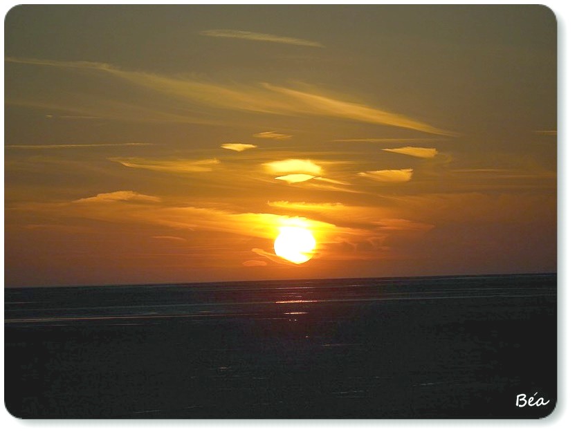 Coucher de soleil sur la Baie de Somme