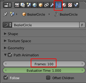 Frames est sur une valeur par défaut de 100