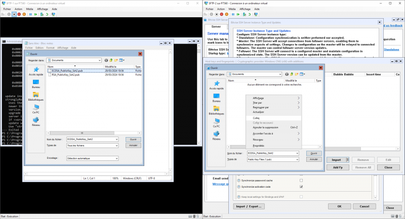 Configurer un serveur SFTP en failover sur Windows Serveur Core 2022